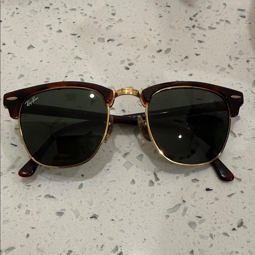 Ray-Ban Tortoise and Gold Sunglasses
